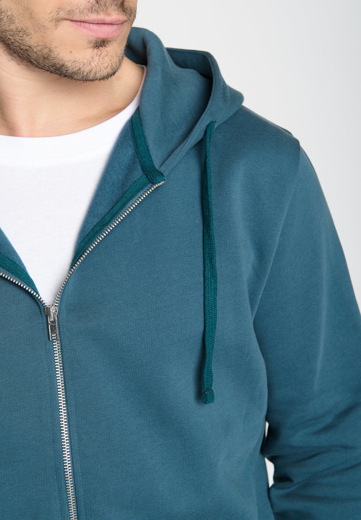 Blue Stone: Sportliche Zipjacke aus Bio-Baumwolle für Herren [19181]