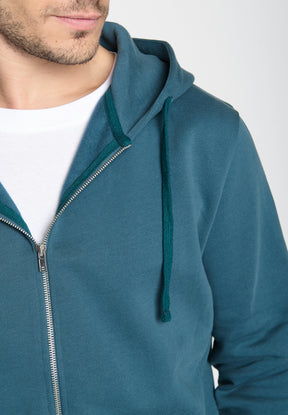 Blue Stone: Sportliche Zipjacke aus Bio-Baumwolle für Herren [19181]