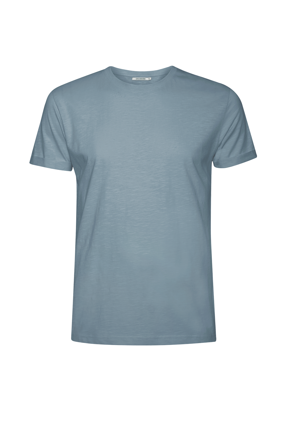 Blau:  Lässiges T-Shirt aus Bio-Baumwoll Mix für Herren [19200]