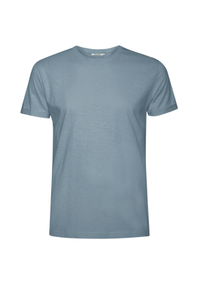 Blau:  Lässiges T-Shirt aus Bio-Baumwoll Mix für Herren [19200]