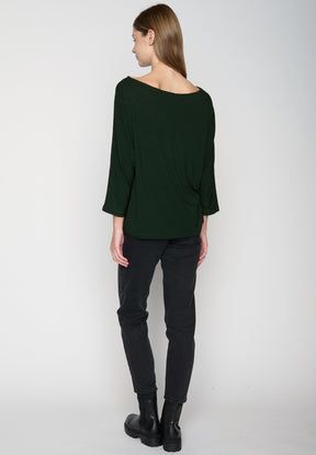 Grün:  Gemütliches Longsleeve aus Viskose (LENZING™ ECOVERO™) Mix für Damen [19210]