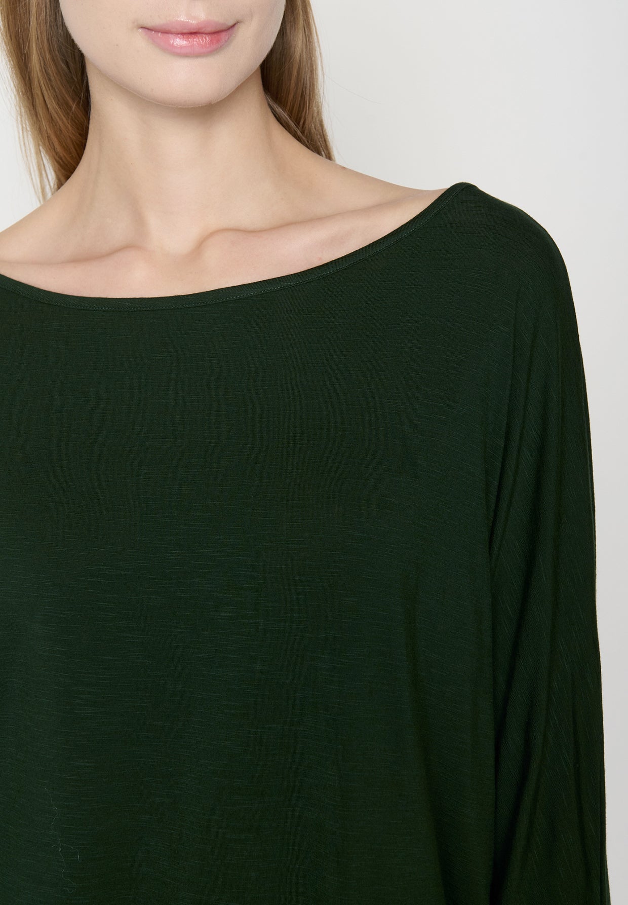Grün:  Gemütliches Longsleeve aus Viskose (LENZING™ ECOVERO™) Mix für Damen [19211]