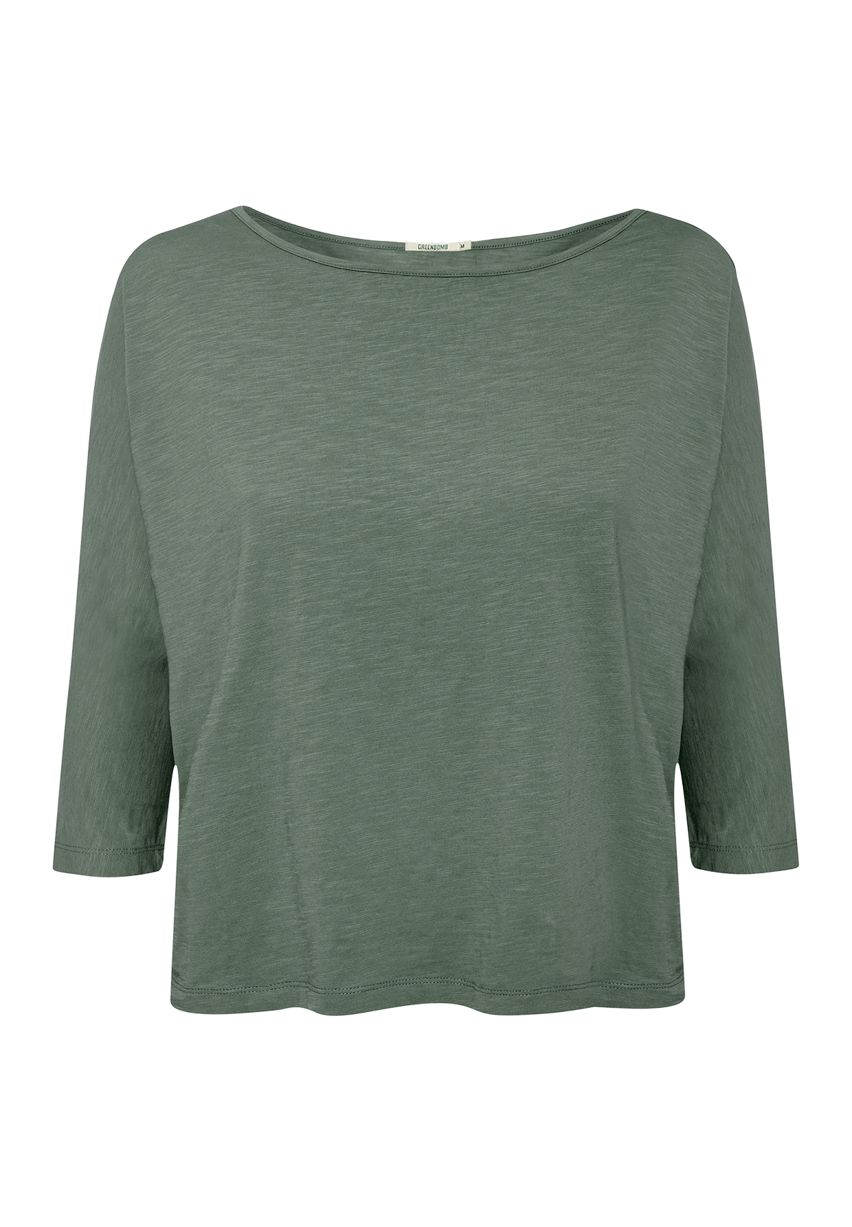 Moos Grey: Gemütliches Longsleeve aus Viskose (LENZING™ ECOVERO™) Mix für Damen [19218]
