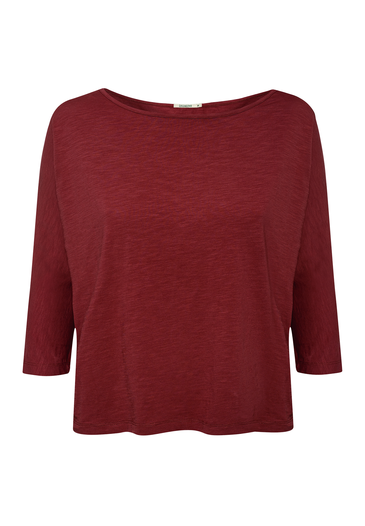 Rot:  Gemütliches Longsleeve aus Viskose (LENZING™ ECOVERO™) Mix für Damen [19224]