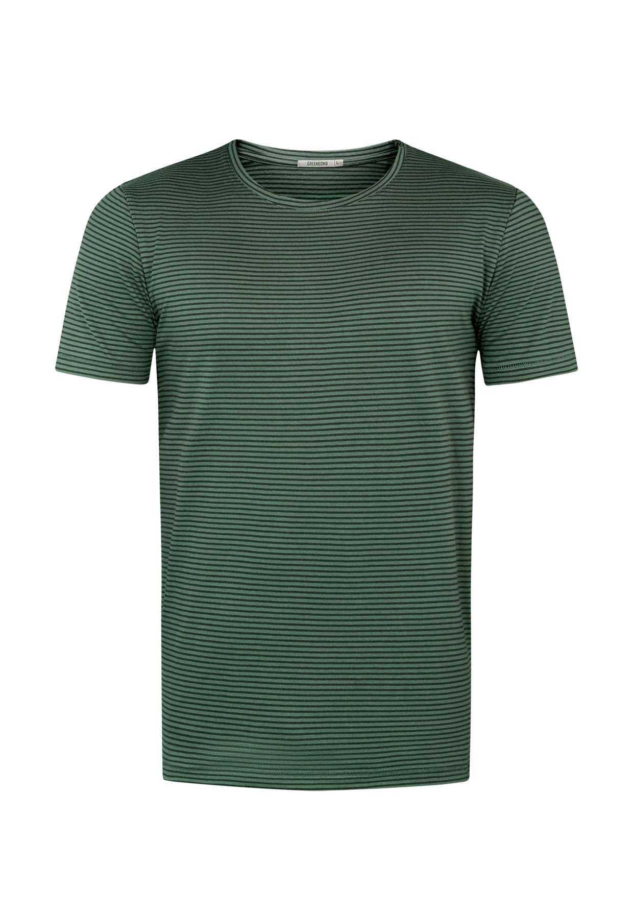Grün:  Lässiges T-Shirt aus Bio-Baumwolle für Herren [19236]
