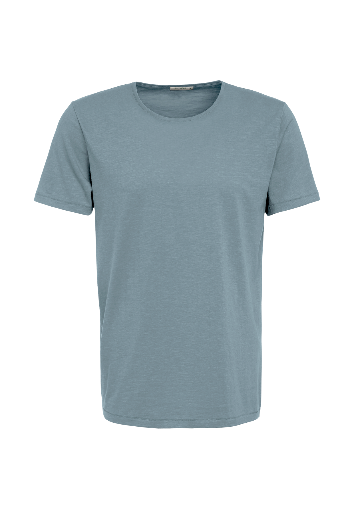 Blau:  Lässiges T-Shirt aus Bio-Baumwolle für Herren [19242]