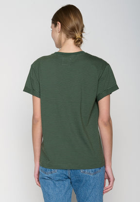 Grün:  Lässiges T-Shirt aus Bio-Baumwolle für Damen [19257]