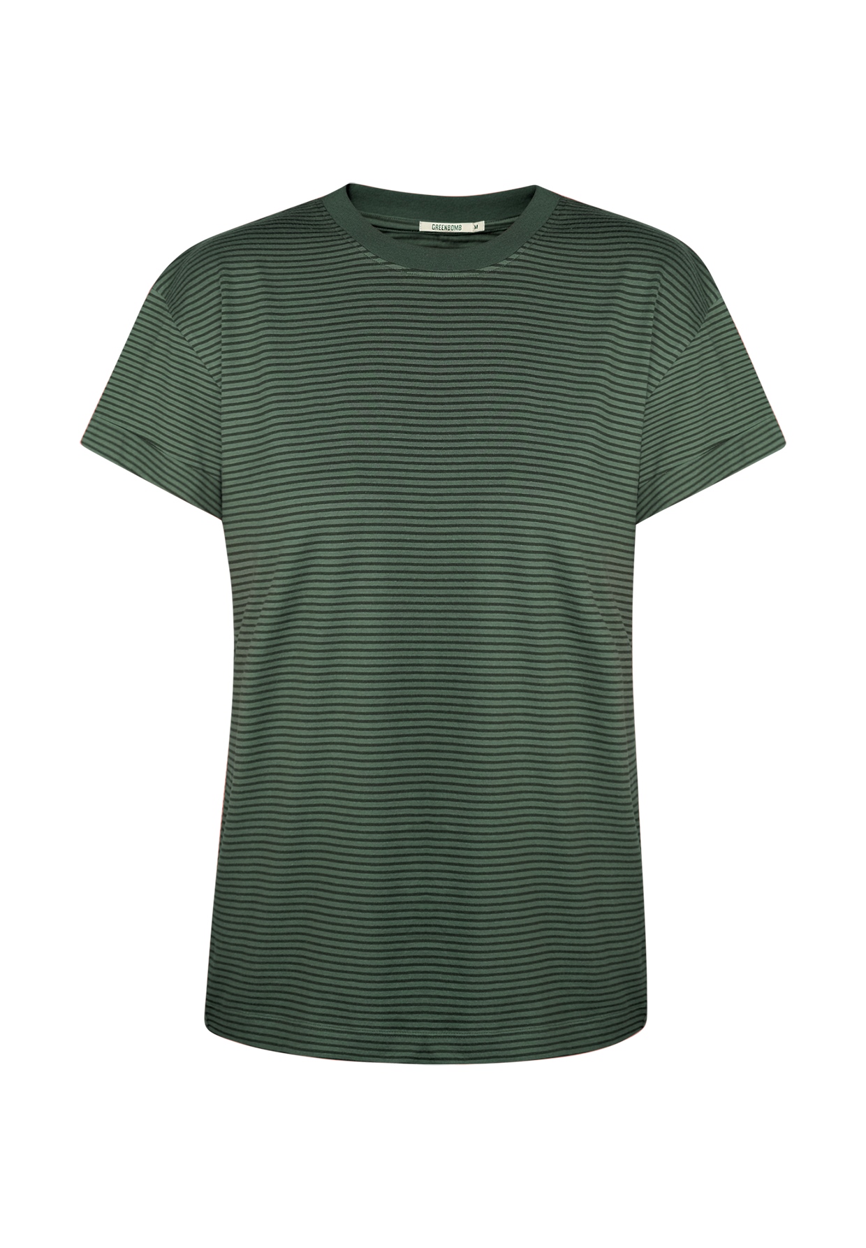 Grün:  Lässiges T-Shirt aus Bio-Baumwolle für Damen [19260]