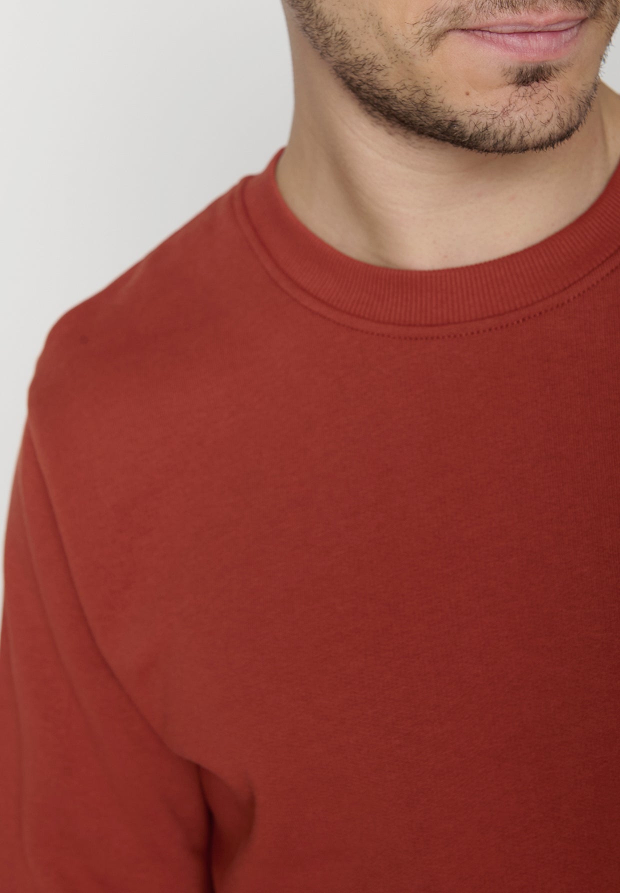 Grau:  Gemütliches Sweatshirt aus Bio-Baumwolle für Herren [19283]