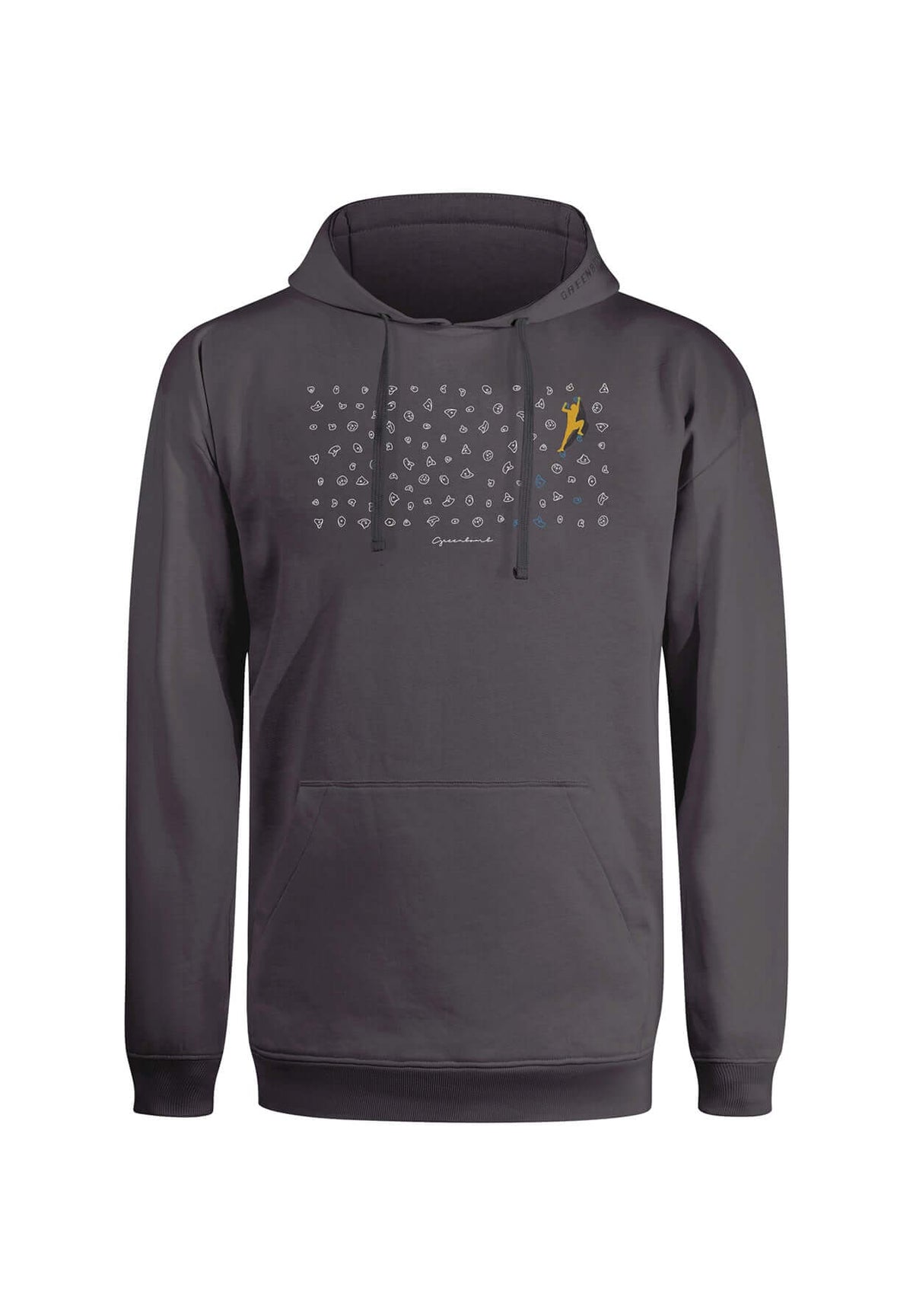Anthracite: Gemütlicher Hoodie aus Bio-Baumwolle für Herren [19285]