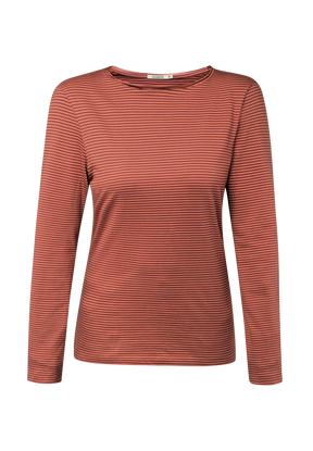 Berry Stripes: Sportliches Longsleeve aus Bio-Baumwolle für Damen [19291]