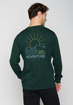 Grün:  Elegantes Longsleeve für Herren [19304]