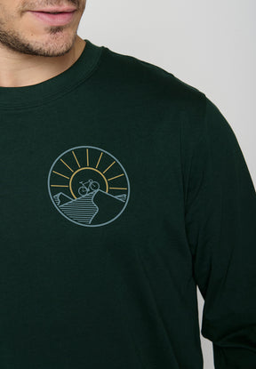Grün:  Elegantes Longsleeve für Herren [19306]