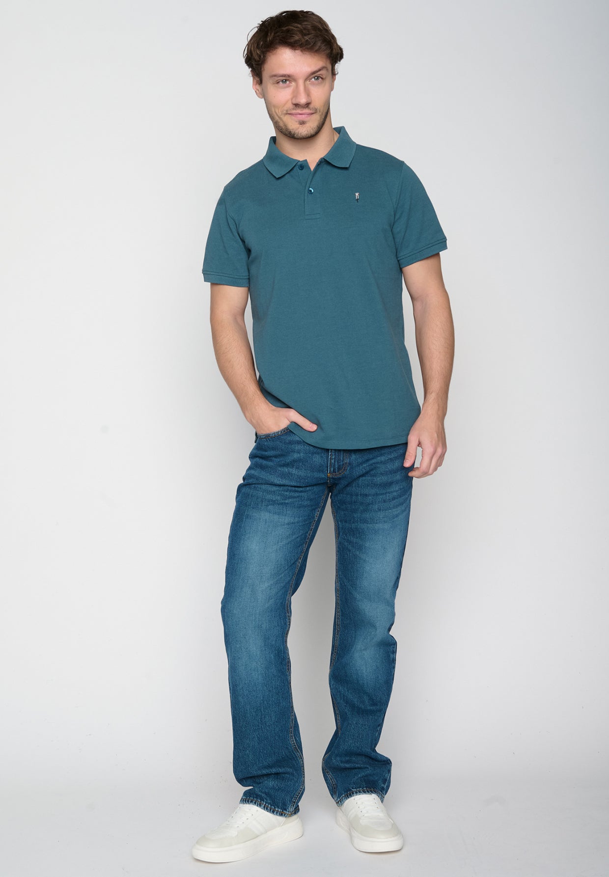 Blue Stone: Sportliches Polo aus Baumwoll-Mix für Herren [19310]