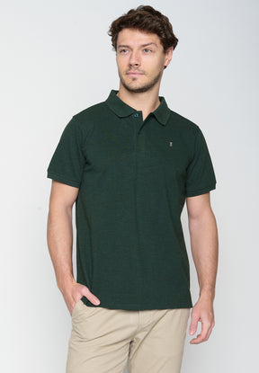 Dark Forest: Sportliches Polo aus Baumwoll-Mix für Herren [19315]