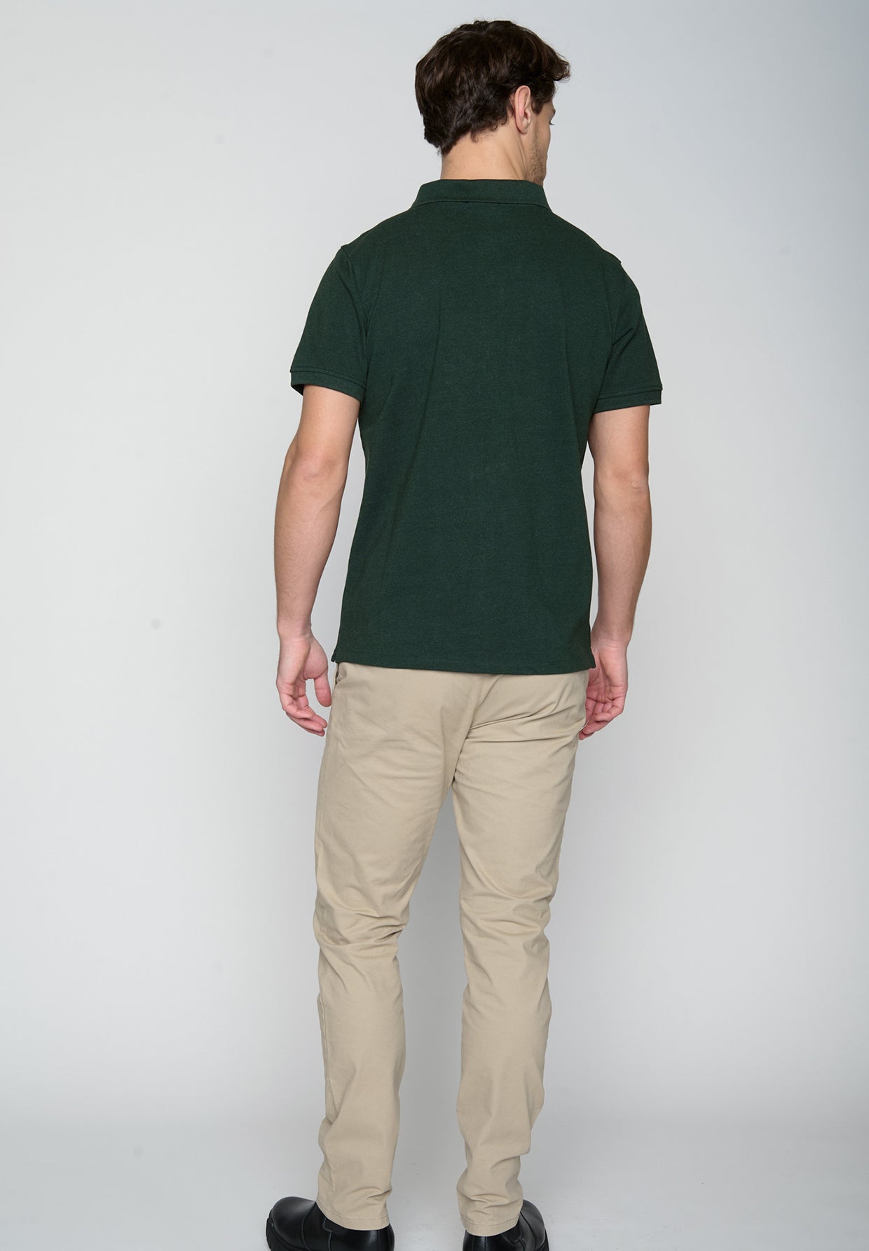 Dark Forest: Sportliches Polo aus Baumwoll-Mix für Herren [19317]