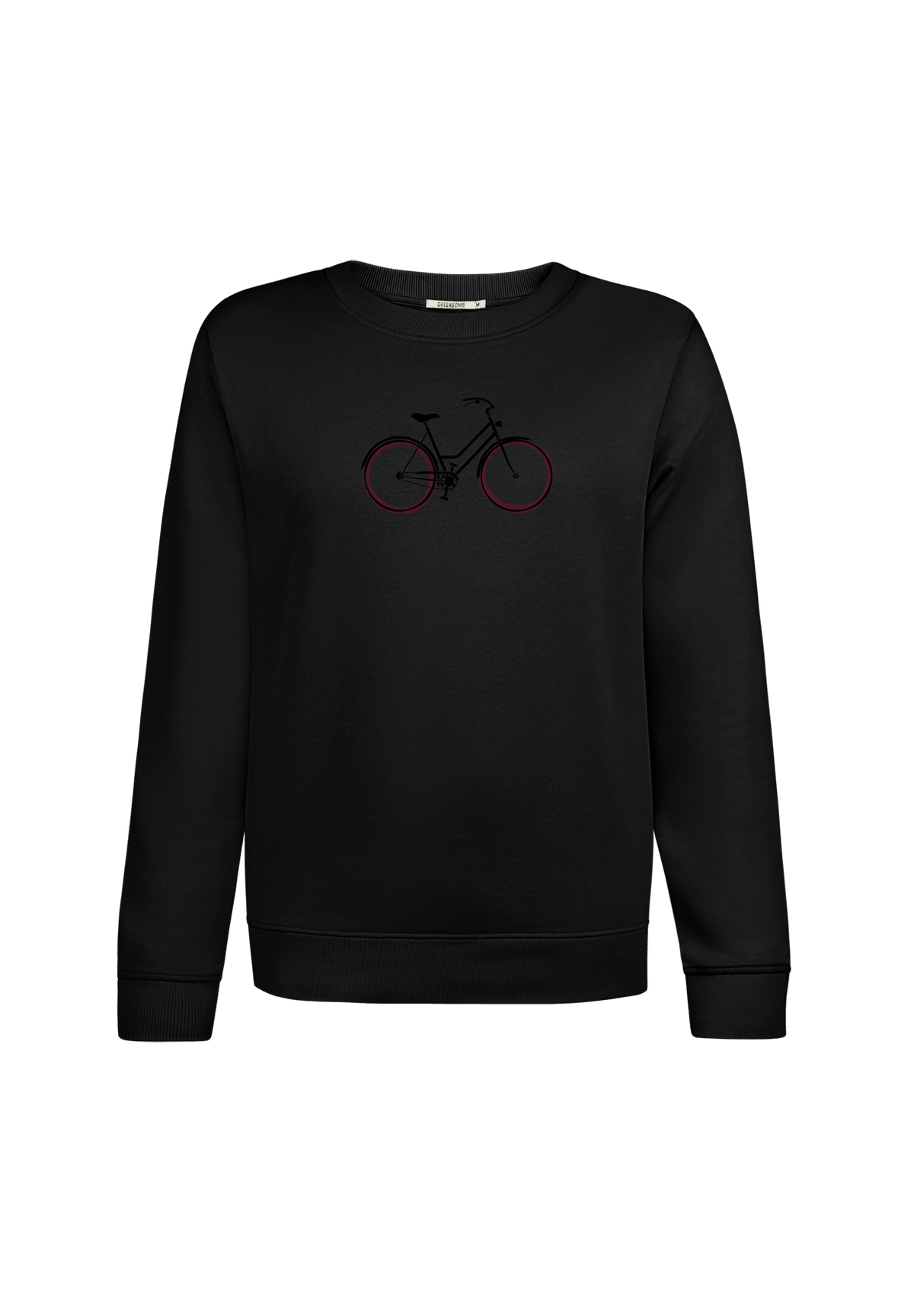 Black: Gemütliches Sweatshirt aus Bio-Baumwolle für Damen [19321]