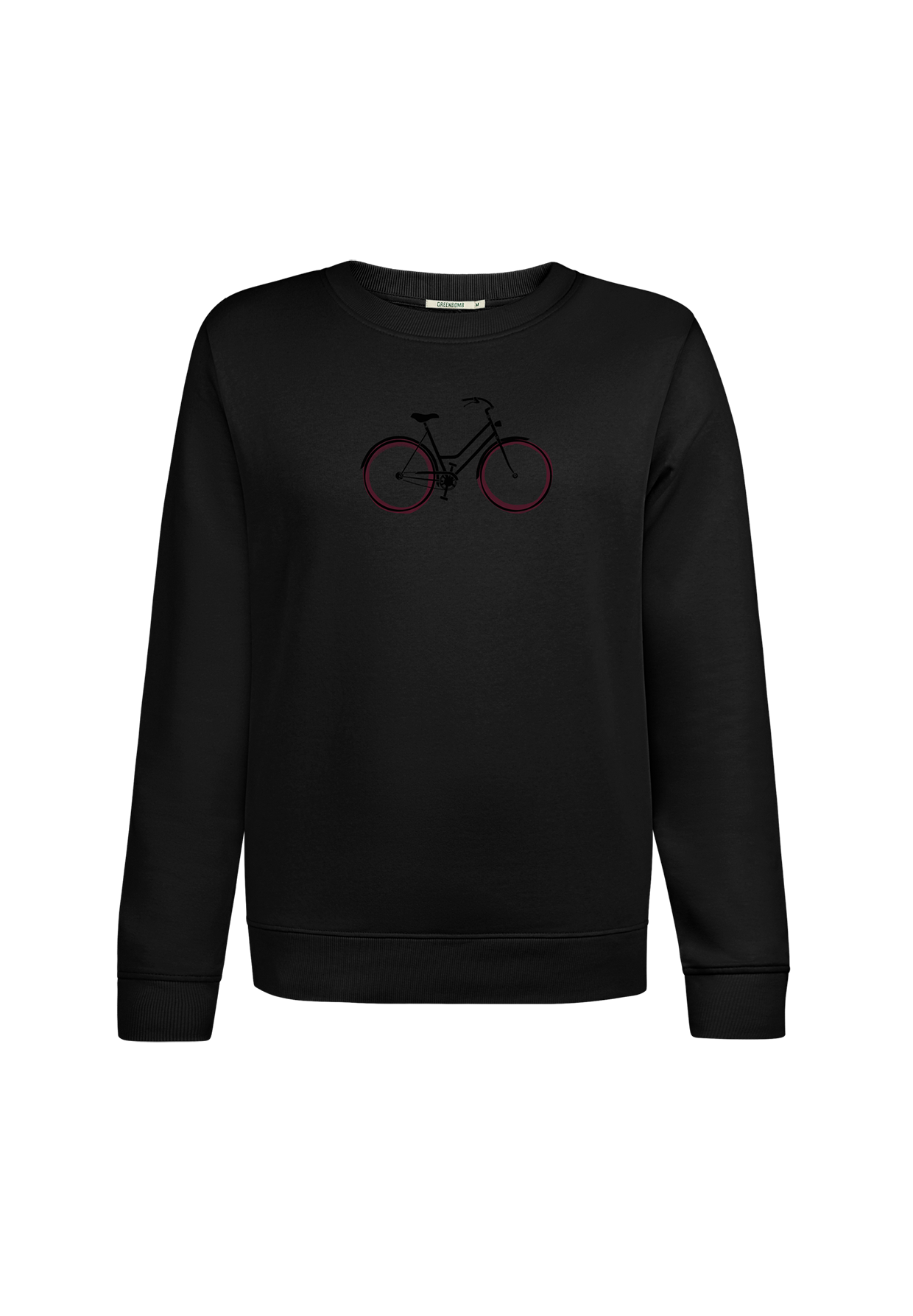 Schwarz:  Gemütliches Sweatshirt aus Bio-Baumwolle für Damen [19321]