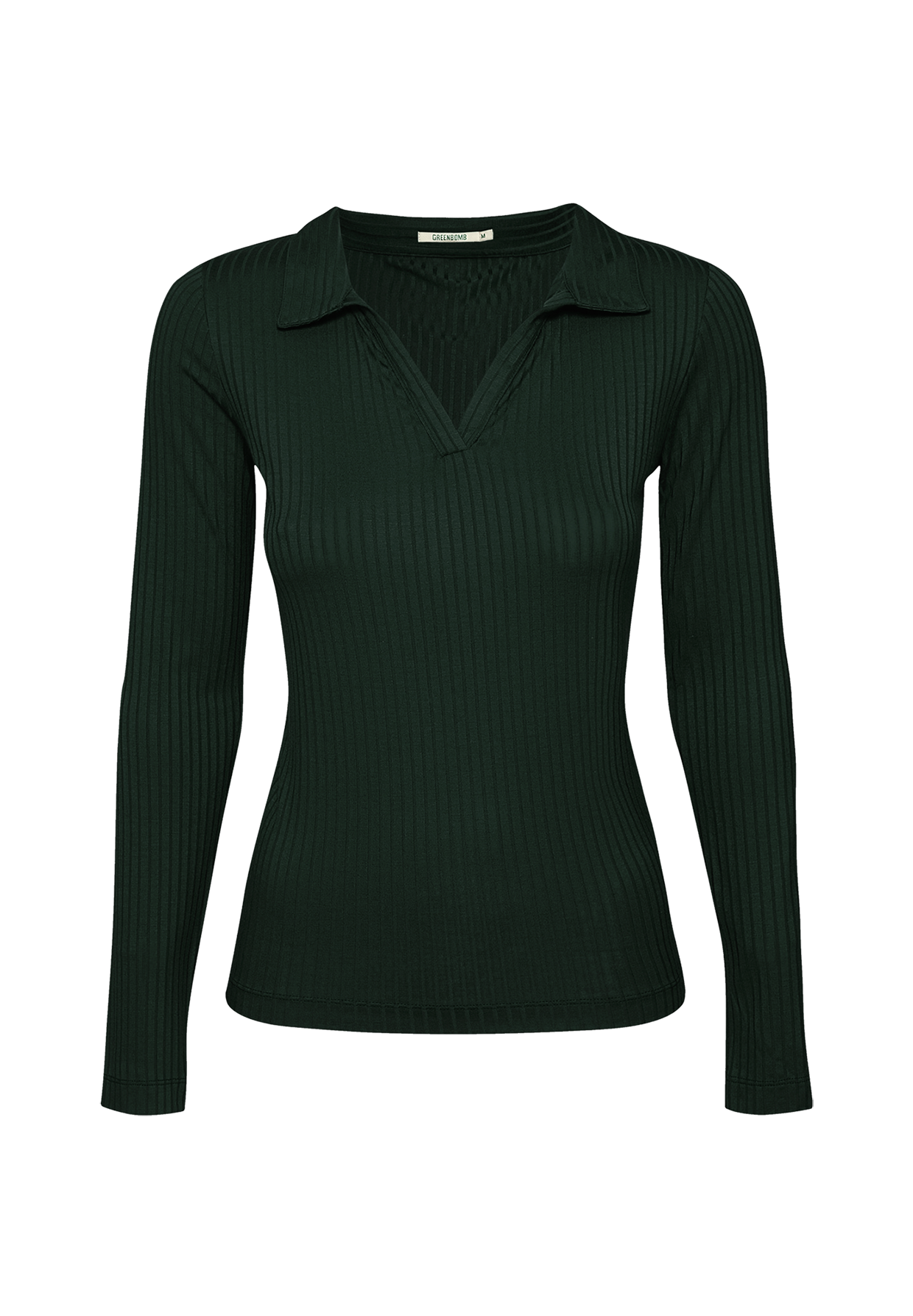 Grün:  Elegantes Longsleeve aus LENZING™ Tencel für Damen [19354]