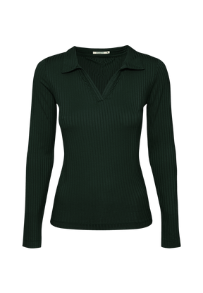 Grün:  Elegantes Longsleeve aus LENZING™ Tencel für Damen [19354]