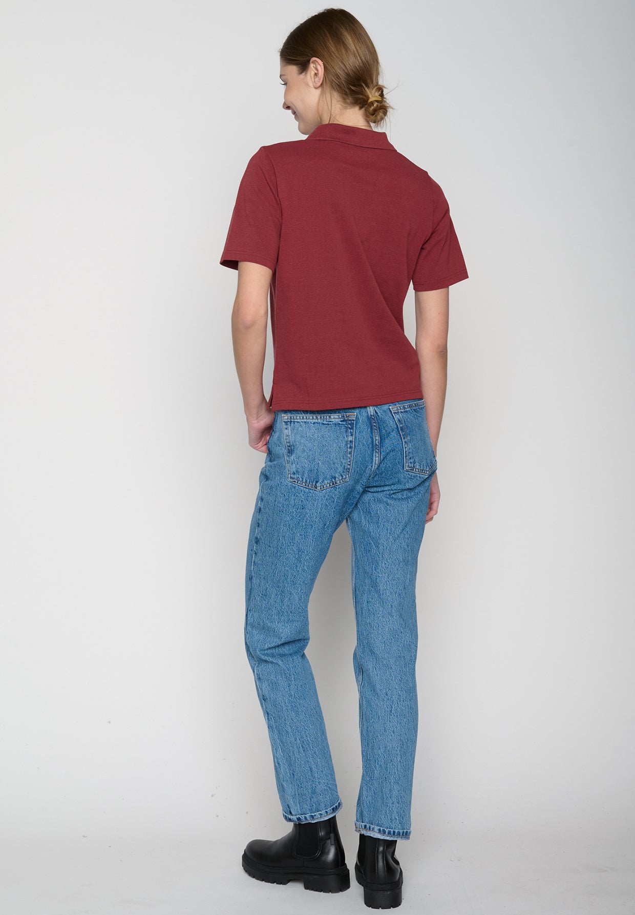 Red Berry: Sportliches Polo aus Baumwoll-Mix für Damen [19370]