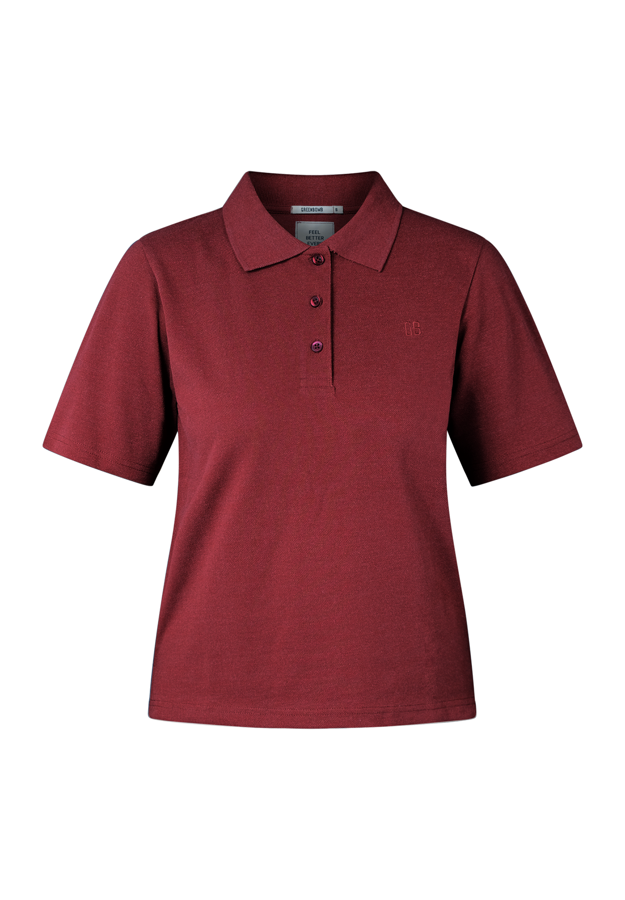 Rot:  Sportliches Polo aus Baumwoll-Mix für Damen [19372]