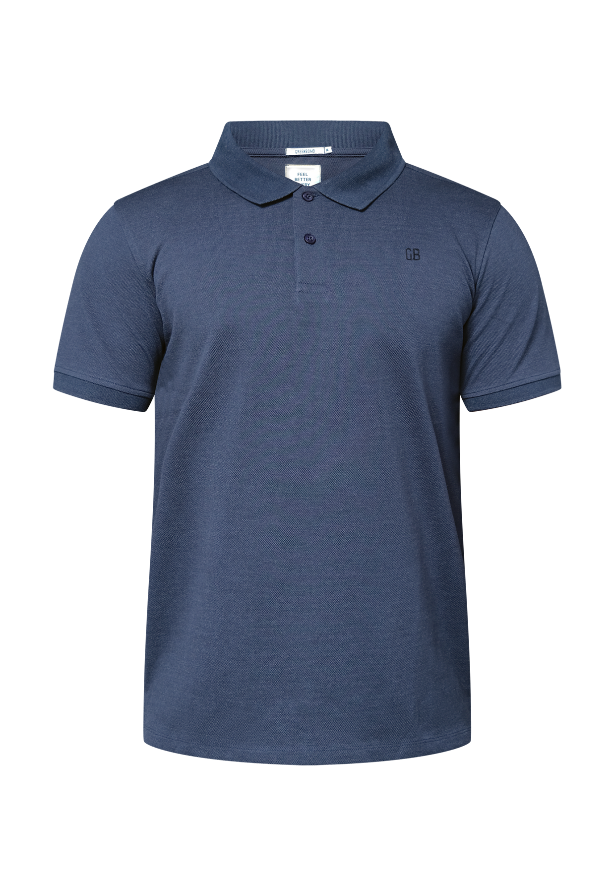 Navy: Sportliches Polo aus Baumwoll-Mix für Herren [19384]