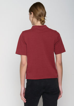 Red Berry: Sportliches Polo aus Baumwoll-Mix für Damen [19393]