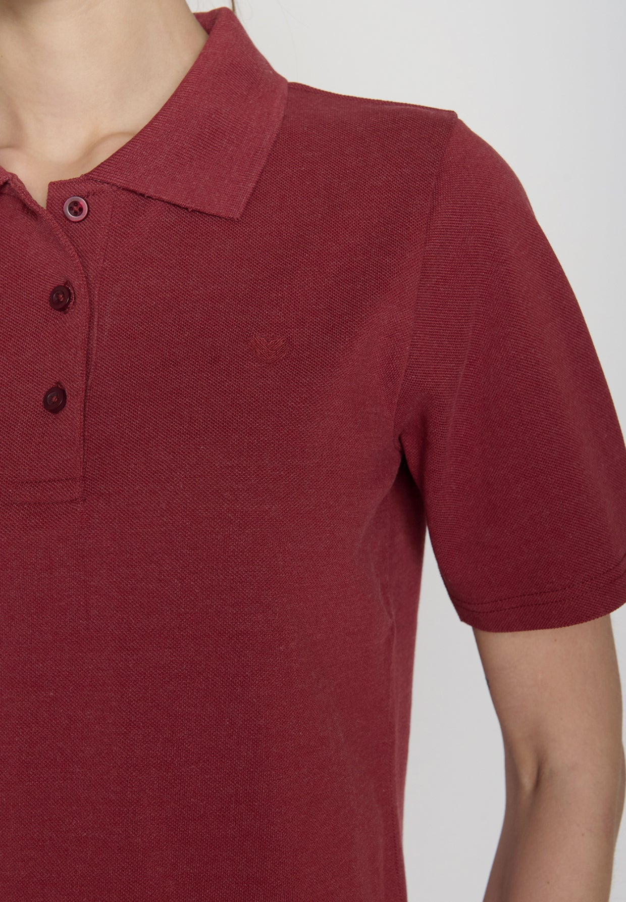 Red Berry: Sportliches Polo aus Baumwoll-Mix für Damen [19395]