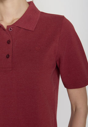 Red Berry: Sportliches Polo aus Baumwoll-Mix für Damen [19395]