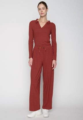 Dusty Berry: Elegante Hose aus LENZING™ Tencel™ für Damen [19403]