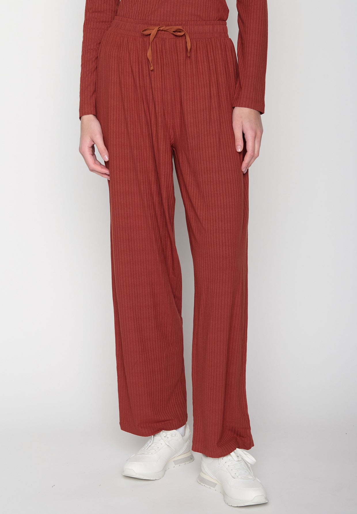 Rot:  Elegante Hose aus LENZING™ Tencel™ für Damen [19404]