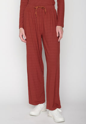 Dusty Berry: Lässige Hose aus LENZING™ ECOVERO™ für Damen [19404]