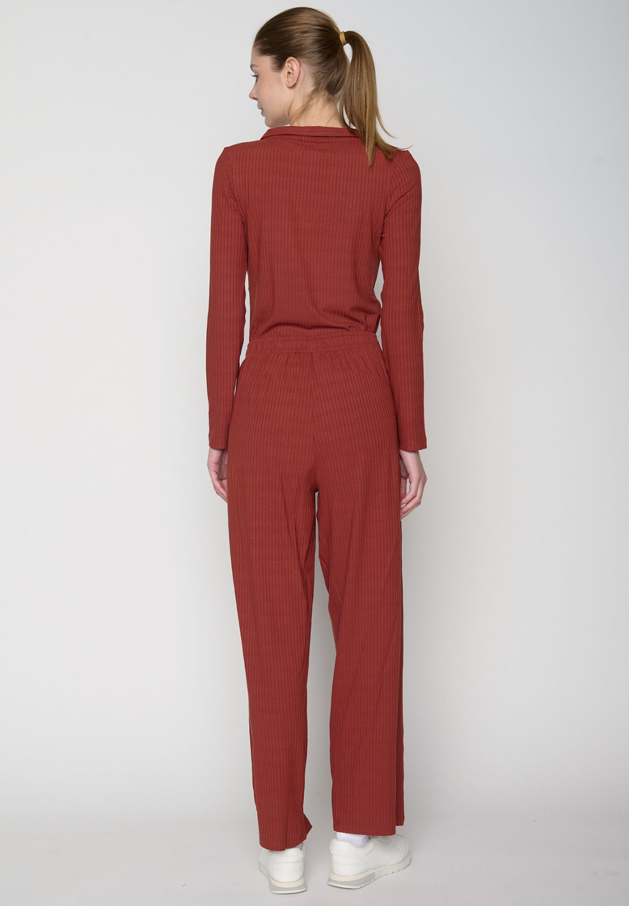 Dusty Berry: Lässige Hose aus LENZING™ ECOVERO™ für Damen [19405]