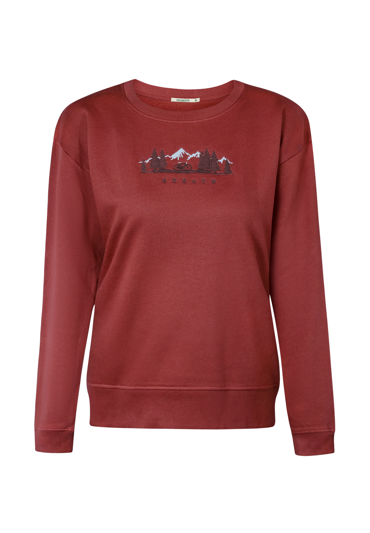 Rot:  Gemütliches Sweatshirt aus Bio-Baumwolle für Damen [19410]
