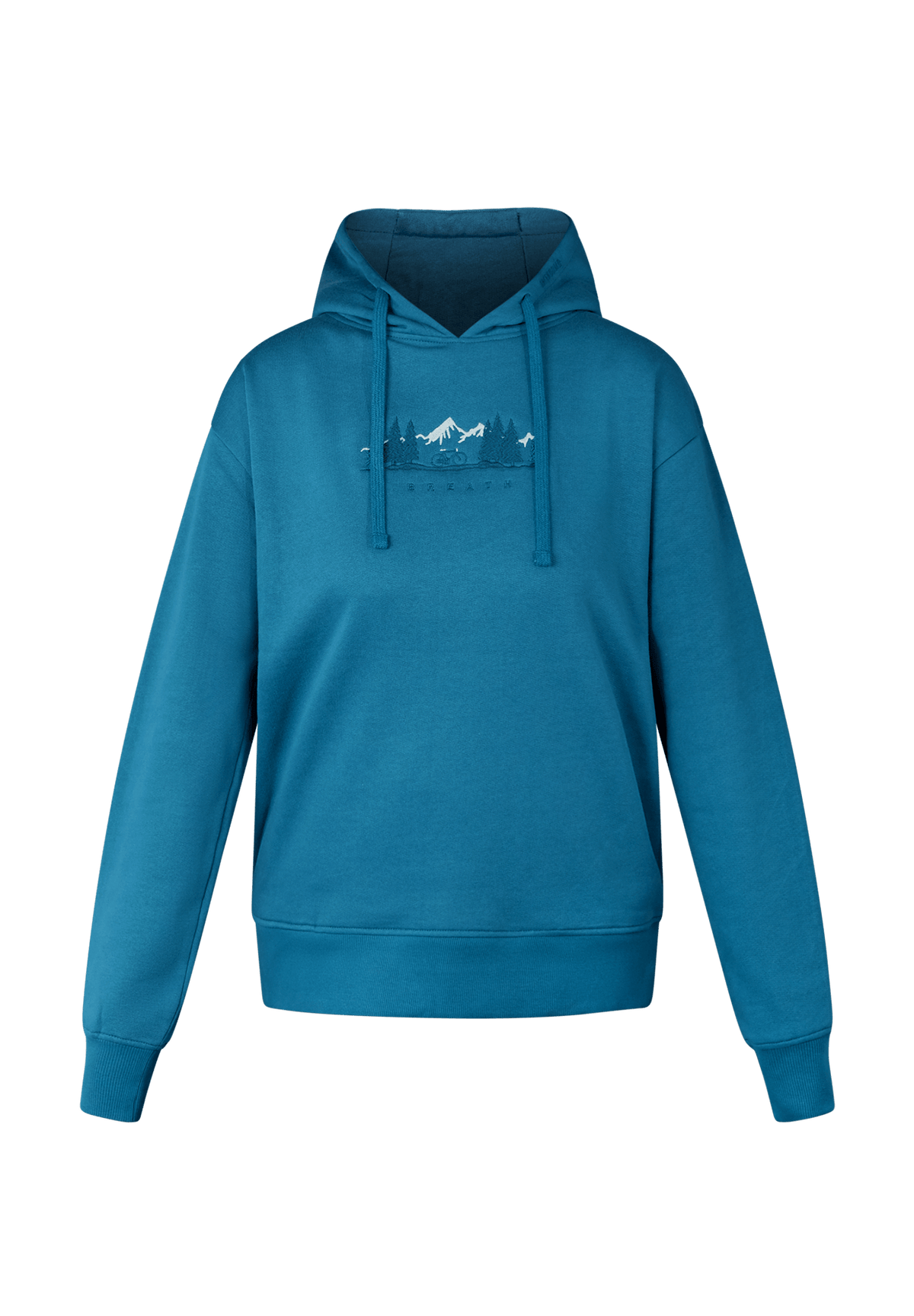 Rich Blue: Gemütlicher Hoodie aus Bio-Baumwoll Mix für Damen [19411]