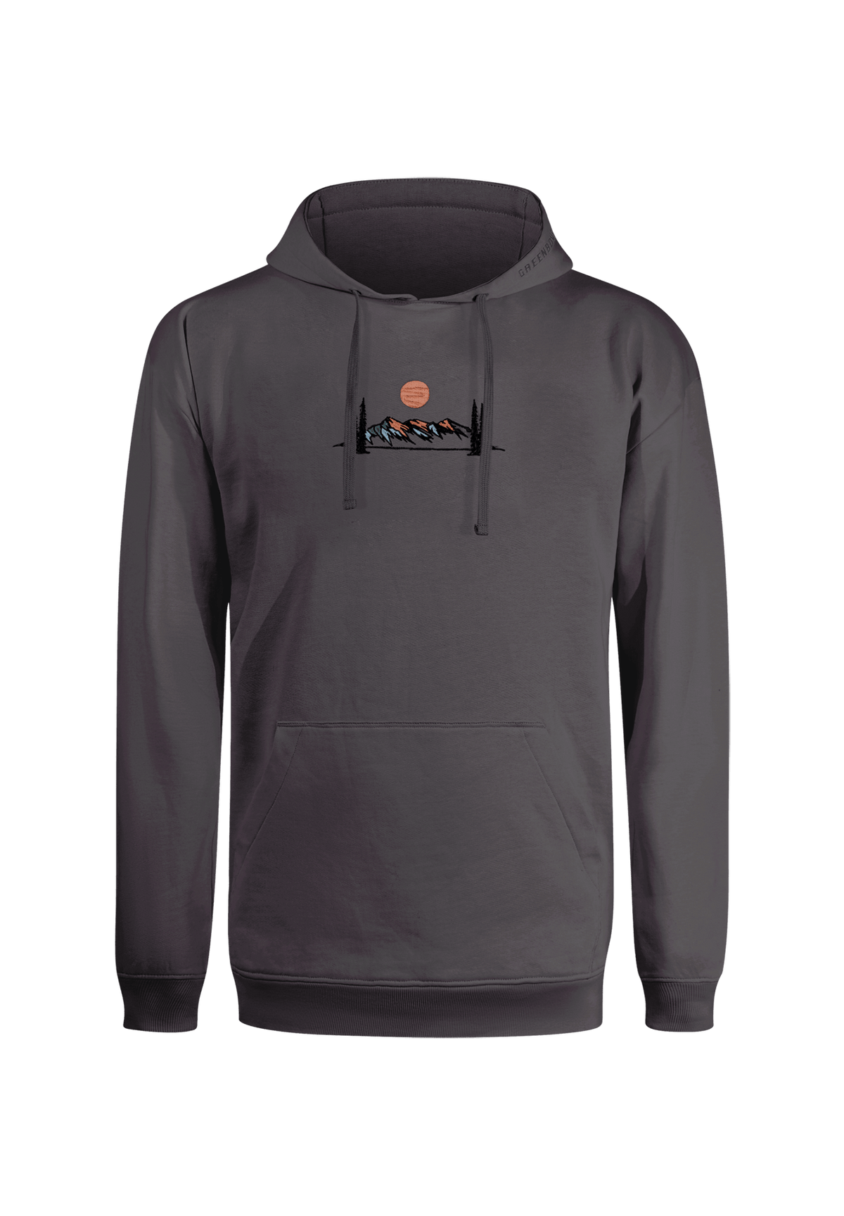Anthracite: Gemütlicher Hoodie aus Bio-Baumwolle für Herren [19412]