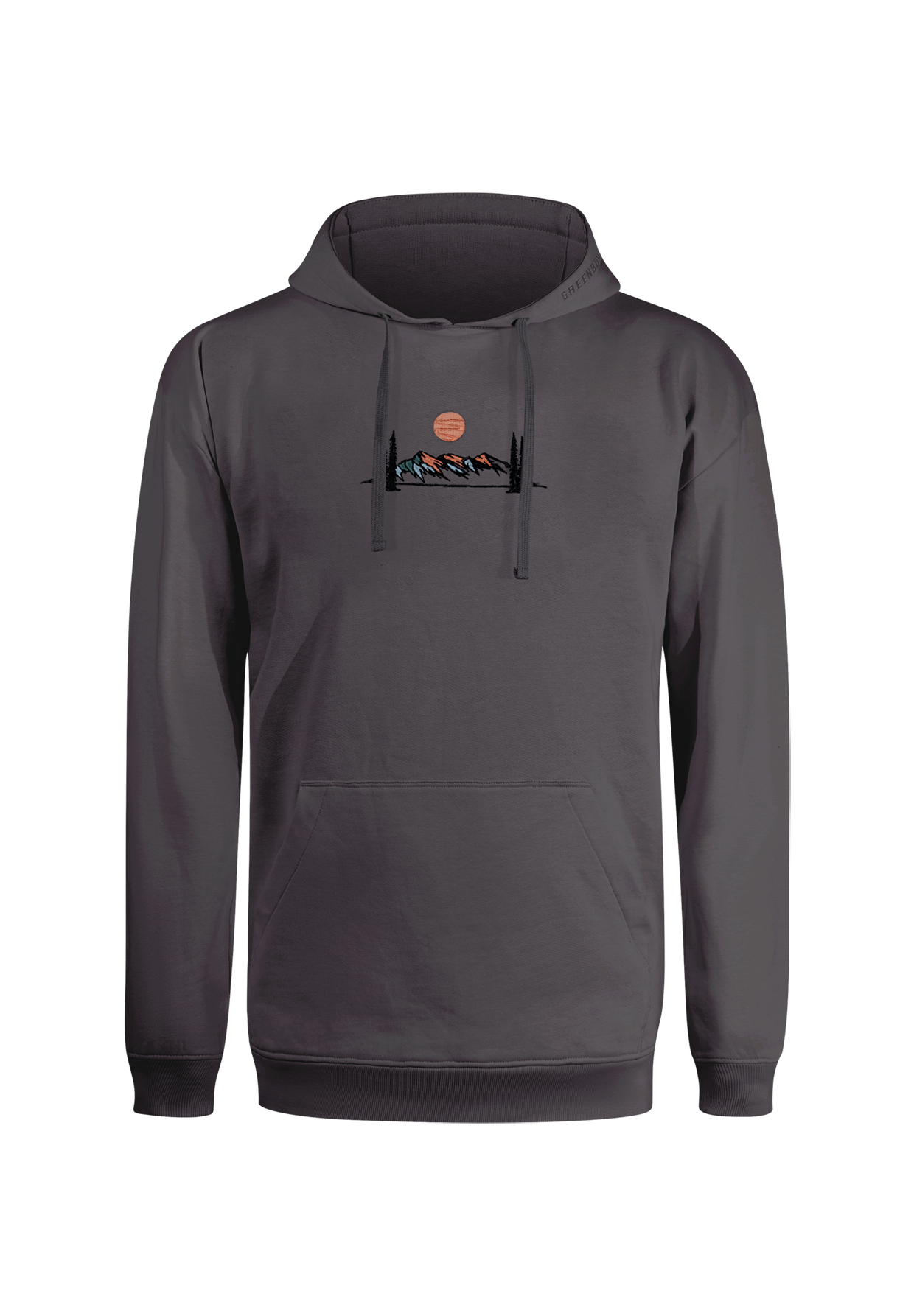Grau:  Gemütlicher Hoodie aus Bio-Baumwolle für Herren [19412]