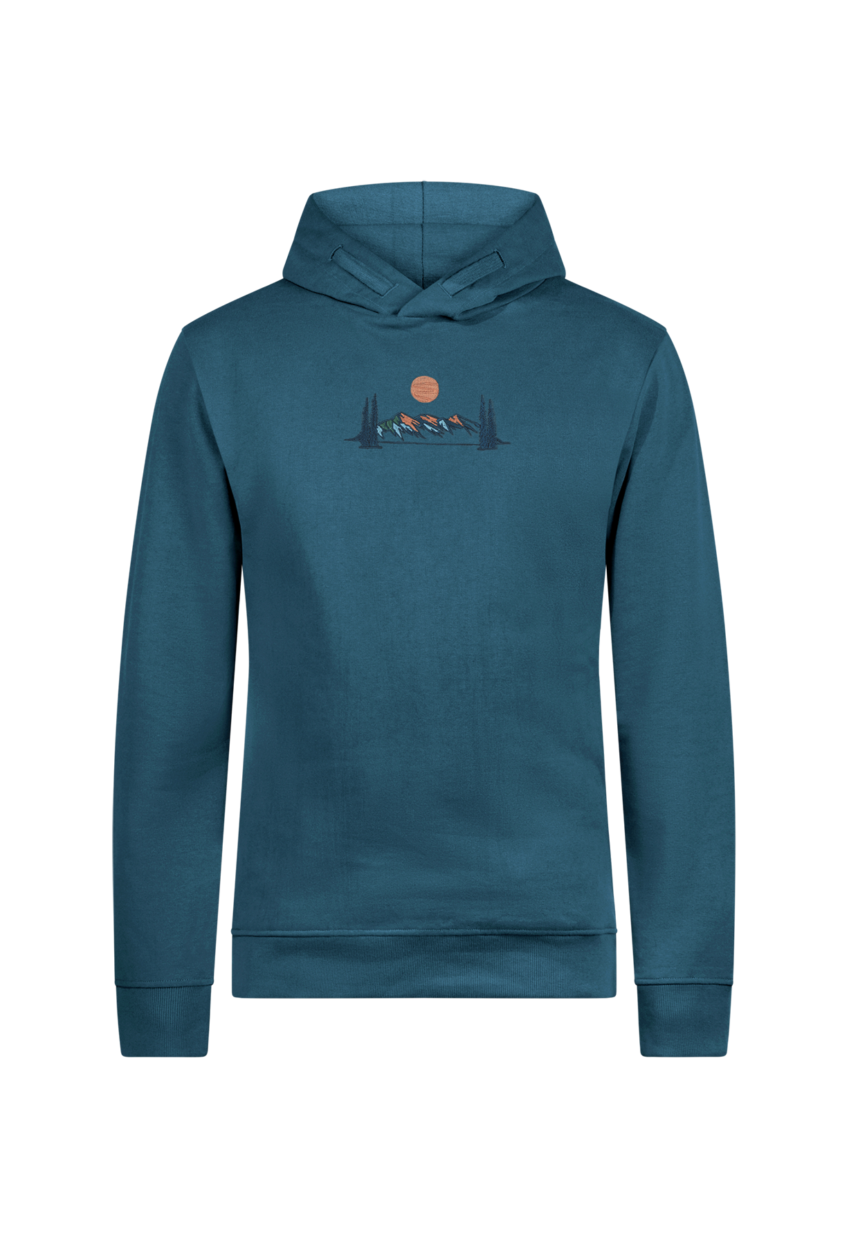 Blau:  Kuschliger Hoodie aus Bio-Baumwolle für Herren [19413]