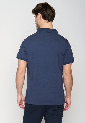 Navy: Sportliches Polo aus Baumwoll-Mix für Herren [19416]