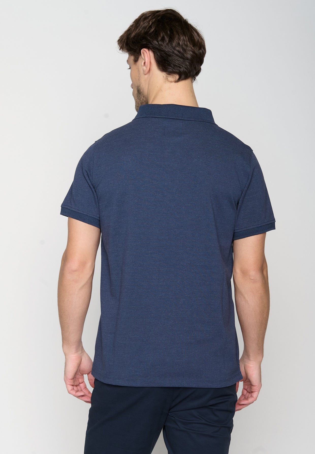 Blau:  Sportliches Polo aus Baumwoll-Mix für Herren [19416]