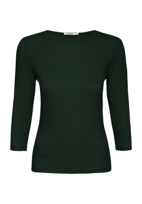 Grün:  Sportliches Longsleeve aus LENZING™ TENCEL™ Mix für Damen [19437]