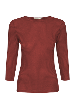 Dusty Berry: Sportliches Longsleeve aus LENZING™ TENCEL™ Mix für Damen [19443]