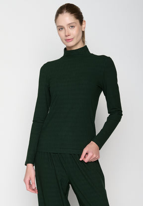 Dark Forest: Lässiges Longsleeve aus LENZING™ TENCEL™ Mix für Damen [19444]