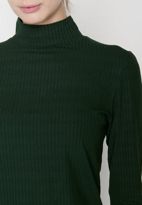 Dark Forest: Lässiges Longsleeve aus LENZING™ TENCEL™ Mix für Damen [19448]