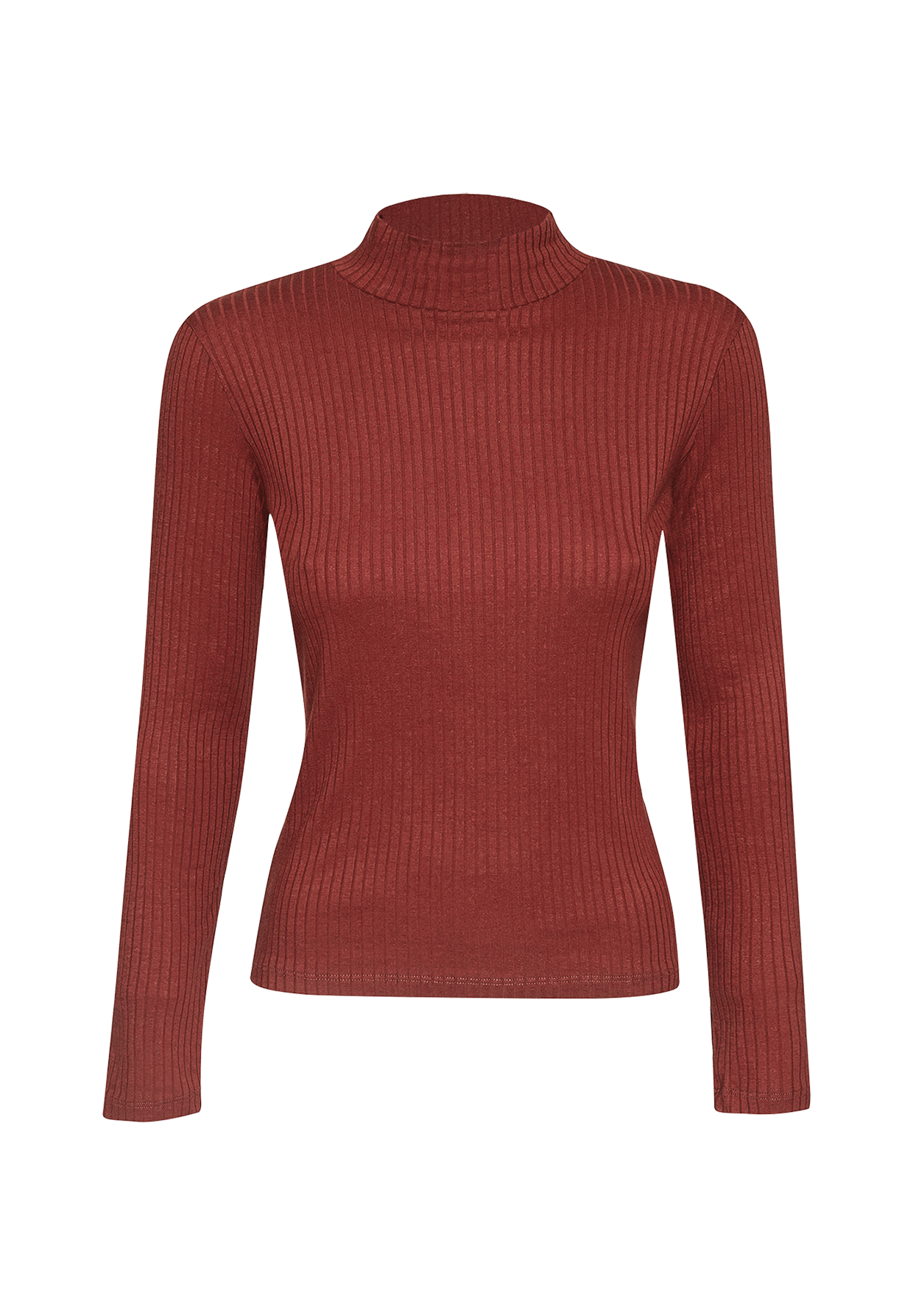 Dusty Berry: Lässiges Longsleeve aus LENZING™ TENCEL™ Mix für Damen [19455]