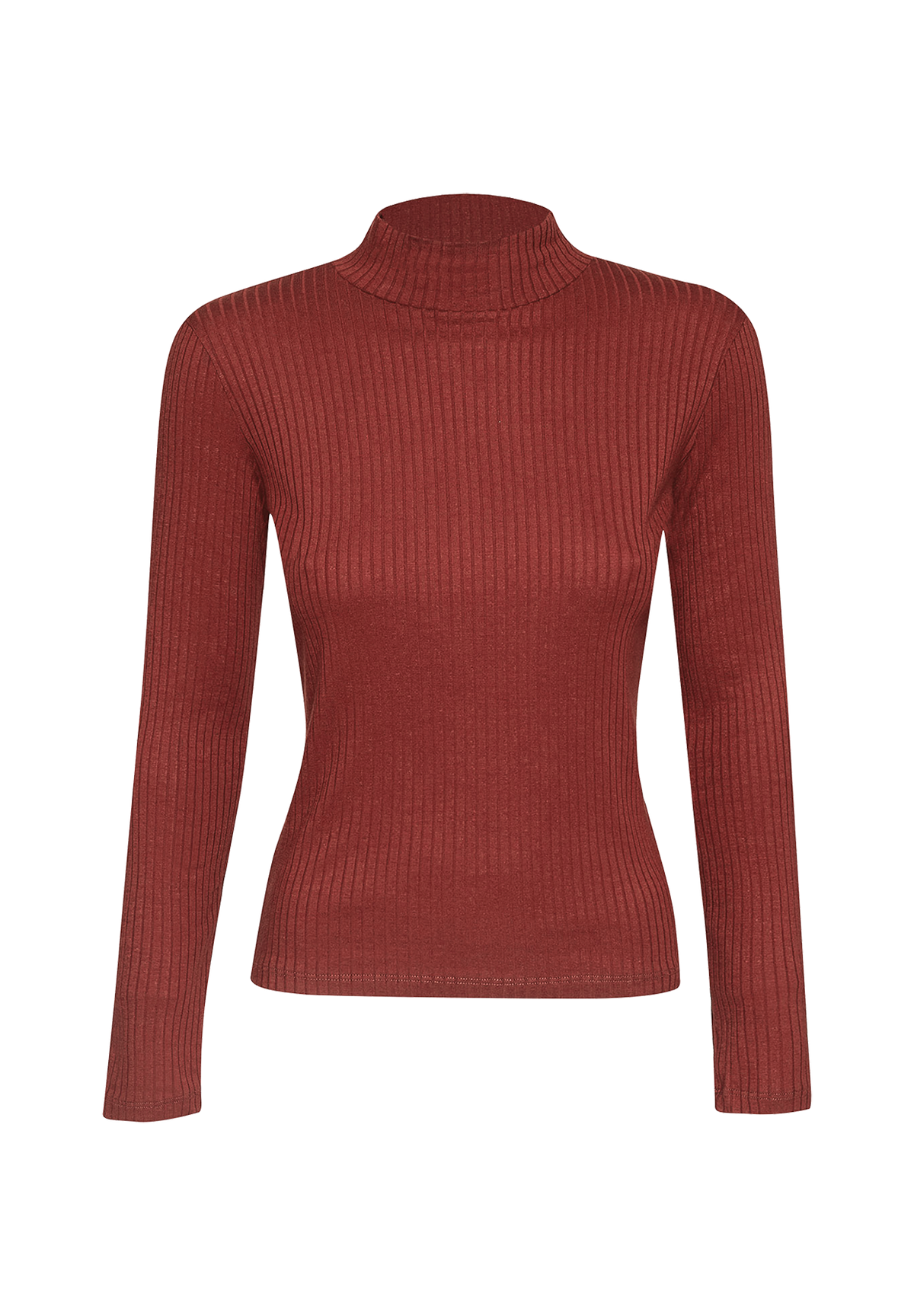 Dusty Berry: Lässiges Longsleeve aus LENZING™ TENCEL™ Mix für Damen [19455]