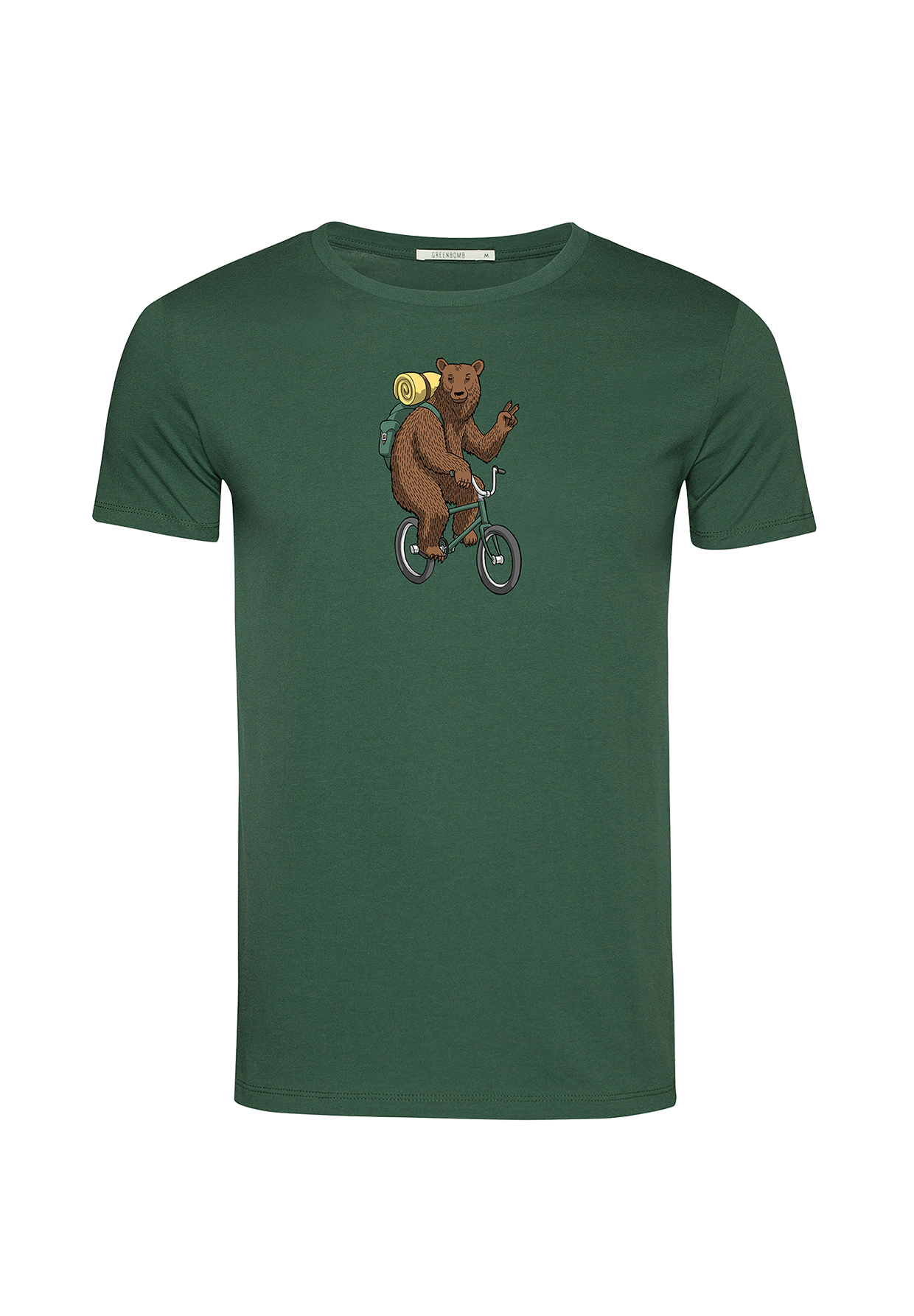 Grün:  Sportliches T-Shirt aus Bio-Baumwolle für Herren [19468]