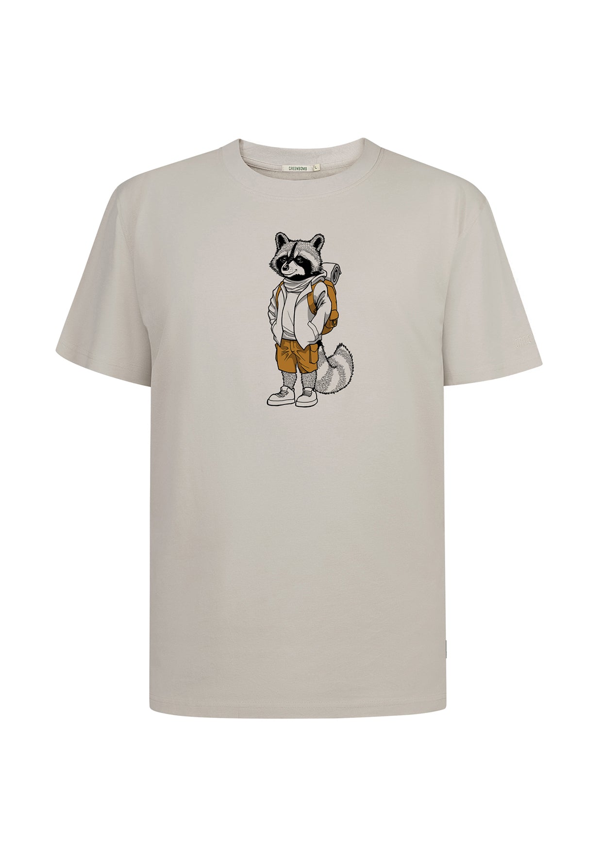 Weiß:  Lässiges T-Shirt aus Bio-Baumwolle für Herren [19475]