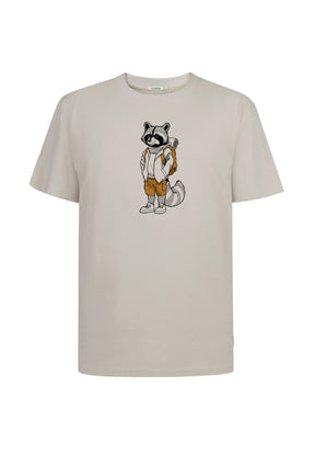Weiß:  Lässiges T-Shirt aus Bio-Baumwolle für Herren [19475]